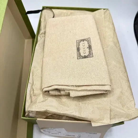 Gucci Charlotte 95 Horsebit Embellished Leather Sandals Nappa White EU 40/US 10 - Picture 14 of 14